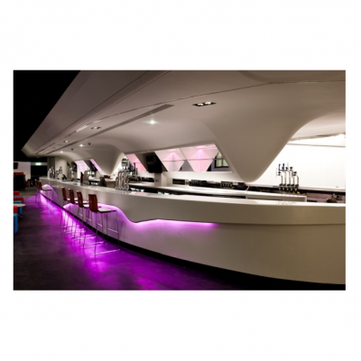 Curved design,pure white finishing
