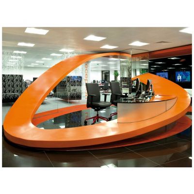Curved design,pure white finishing